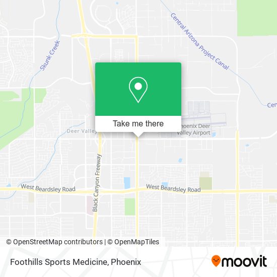 Foothills Sports Medicine map