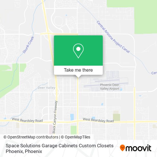 Mapa de Space Solutions Garage Cabinets Custom Closets Phoenix