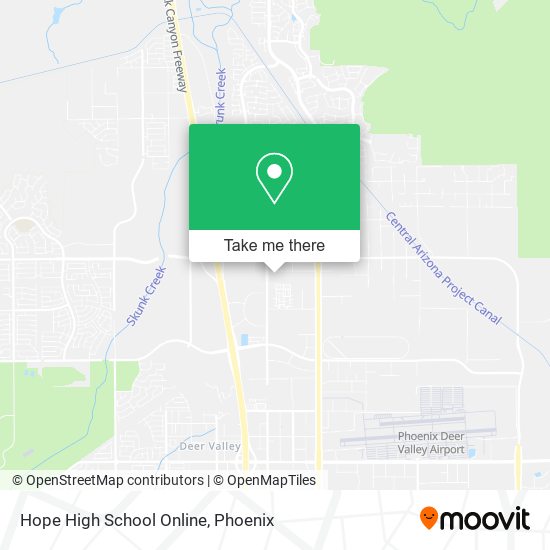Mapa de Hope High School Online