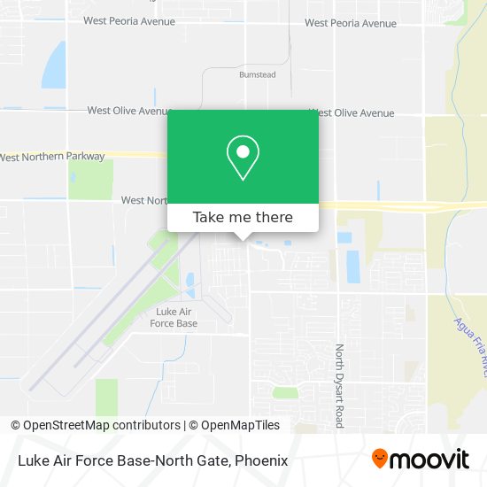 Mapa de Luke Air Force Base-North Gate