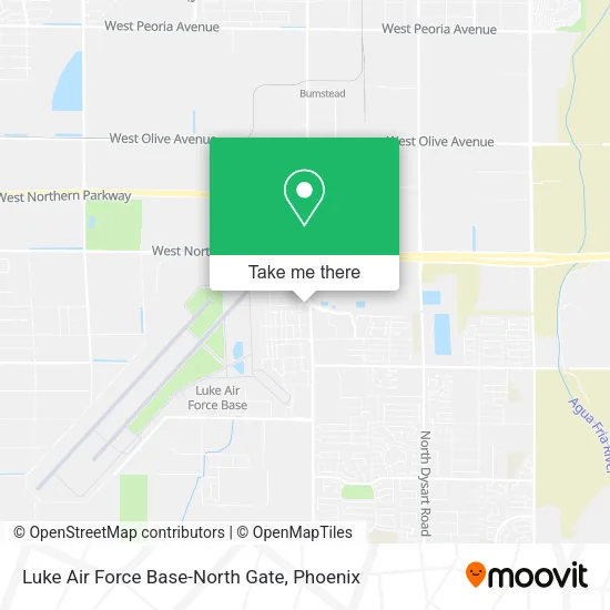Luke Air Force Base-North Gate map