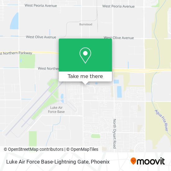 Luke Air Force Base-Lightning Gate map
