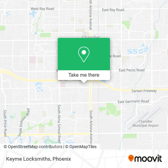 Keyme Locksmiths map