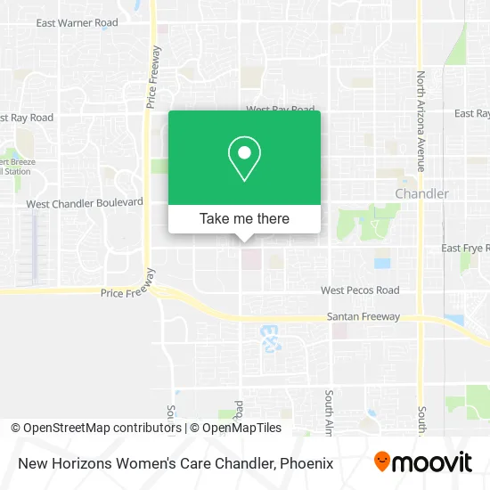 New Horizons Women's Care Chandler map