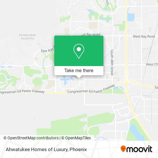 Ahwatukee Homes of Luxury map