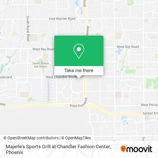 Majerle's Sports Grill at Chandler Fashion Center map