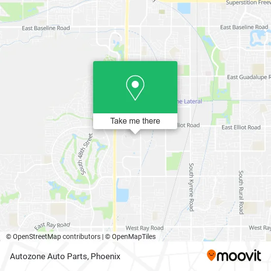 Autozone Auto Parts map