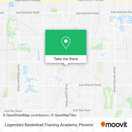 Legendary Basketball Training Academy map