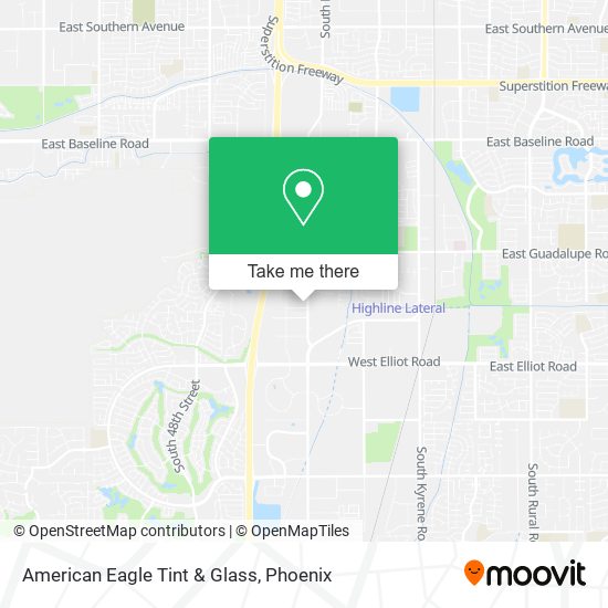 American Eagle Tint & Glass map