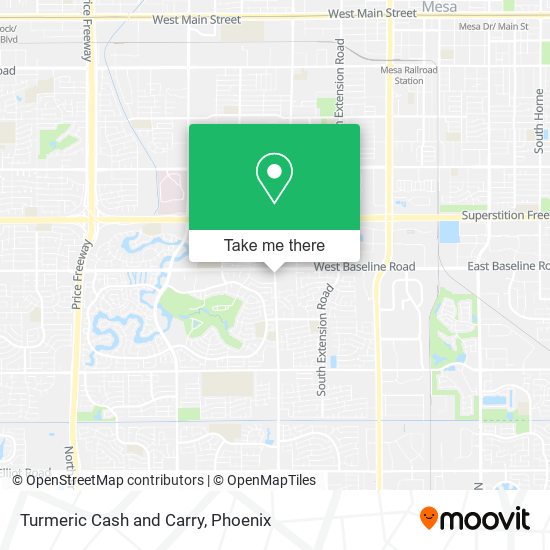 Turmeric Cash and Carry map