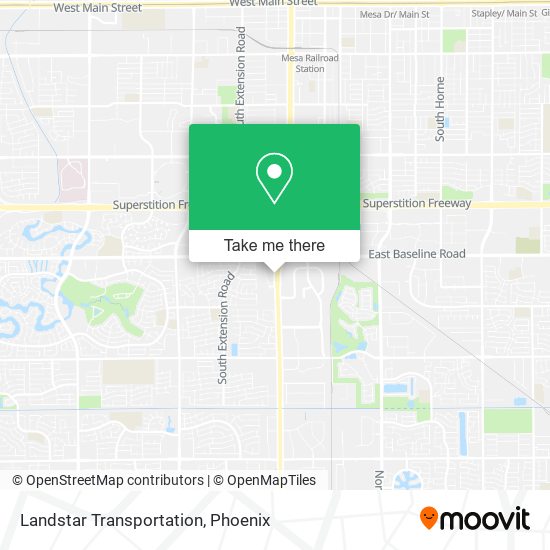 Landstar Transportation map