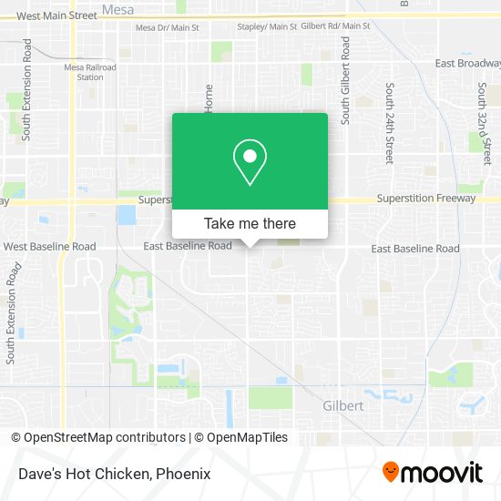 Dave's Hot Chicken map