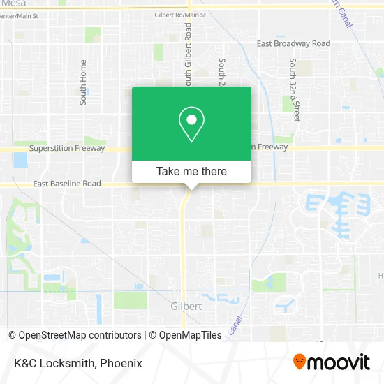 K&C Locksmith map
