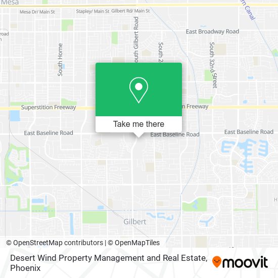 Desert Wind Property Management and Real Estate map