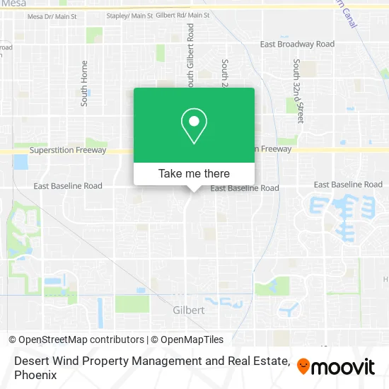 Desert Wind Property Management and Real Estate map