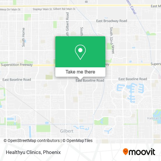 Healthyu Clinics map