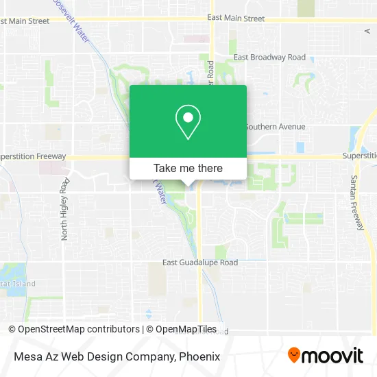 Mesa Az Web Design Company map