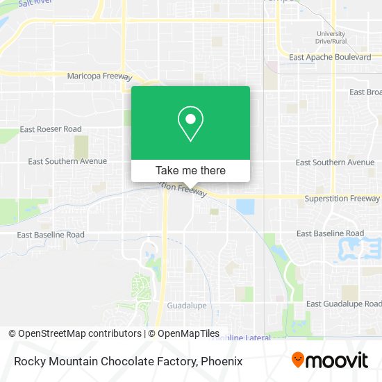 Mapa de Rocky Mountain Chocolate Factory