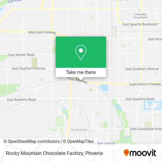 Rocky Mountain Chocolate Factory map