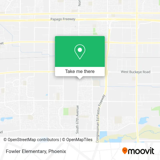 Fowler Elementary map