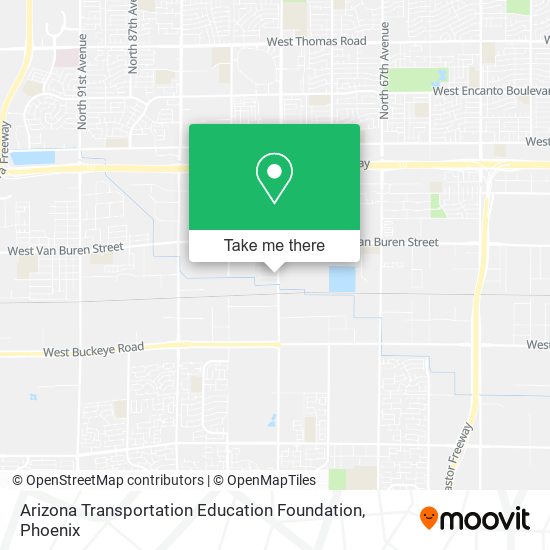 Arizona Transportation Education Foundation map