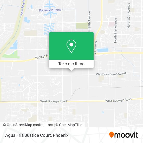 Agua Fria Justice Court map