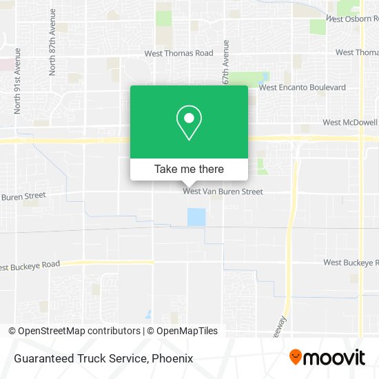 Mapa de Guaranteed Truck Service
