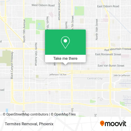 Termites Removal map