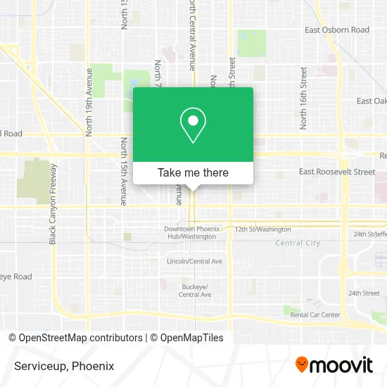 Serviceup map