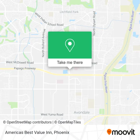 Americas Best Value Inn map