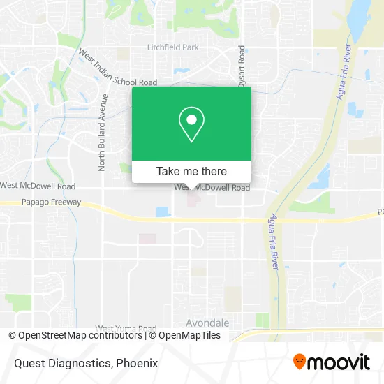 Quest Diagnostics map