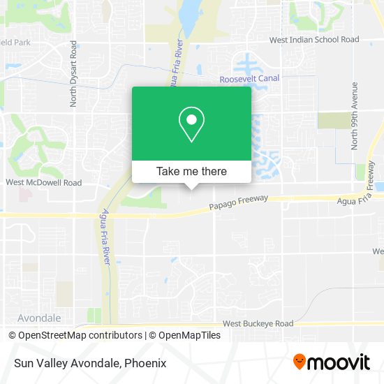 Mapa de Sun Valley Avondale