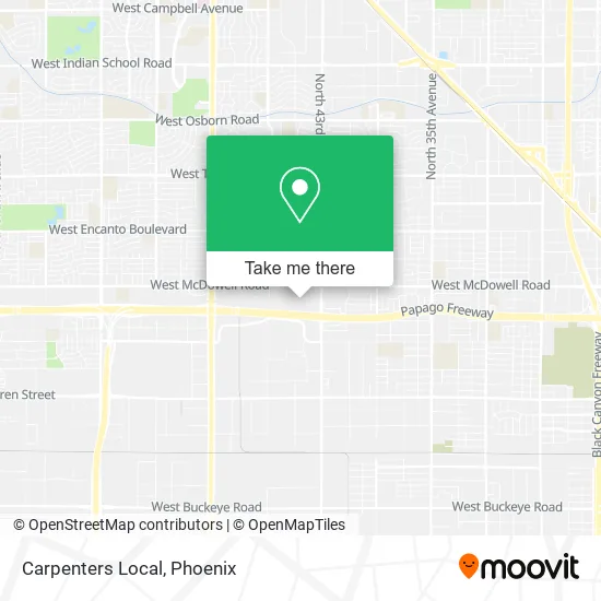 Carpenters Local map
