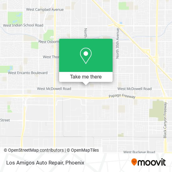 Mapa de Los Amigos Auto Repair
