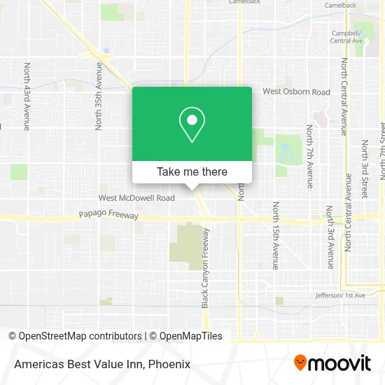 Americas Best Value Inn map