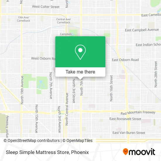 Sleep Simple Mattress Store map