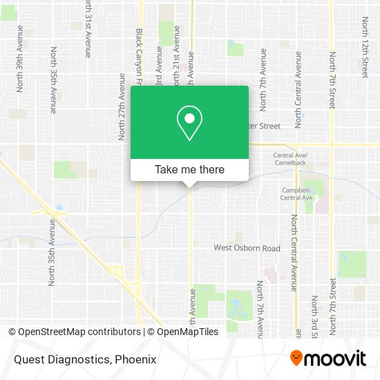 Quest Diagnostics map