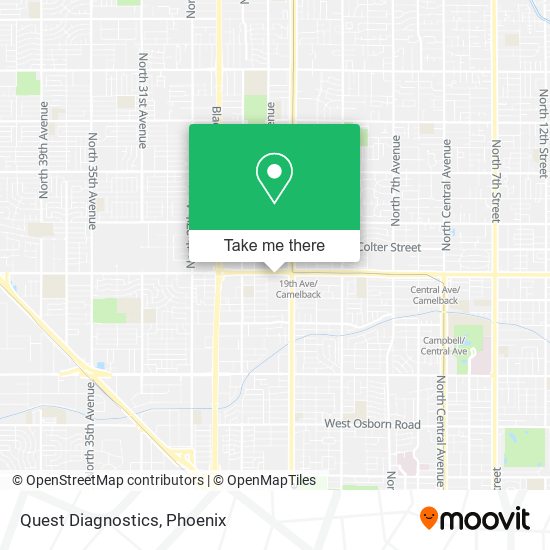 Quest Diagnostics map