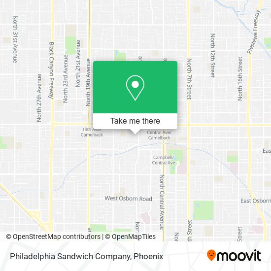 Mapa de Philadelphia Sandwich Company