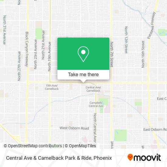 Mapa de Central Ave & Camelback Park & Ride