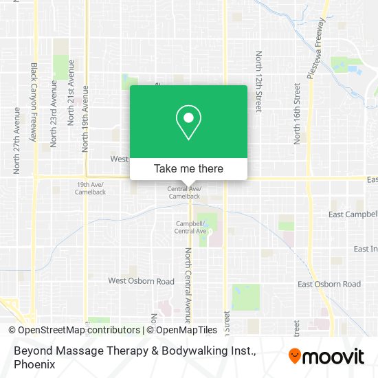 Mapa de Beyond Massage Therapy & Bodywalking Inst.