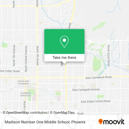 Madison Number One Middle School map