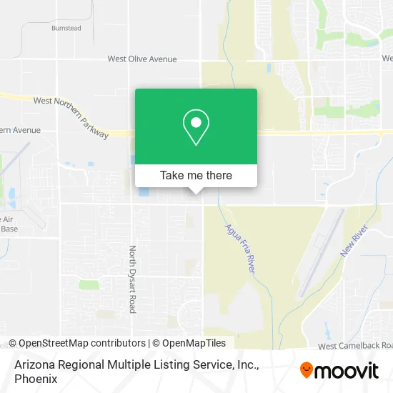 Arizona Regional Multiple Listing Service, Inc. map
