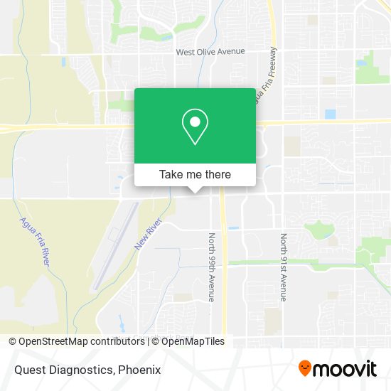 Quest Diagnostics map