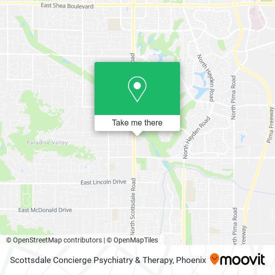 Mapa de Scottsdale Concierge Psychiatry & Therapy