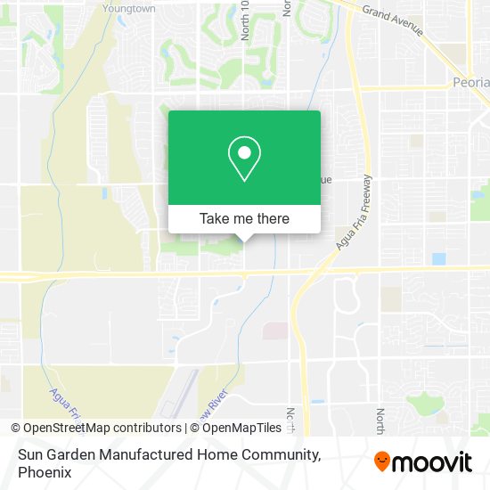 Sun Garden Manufactured Home Community map