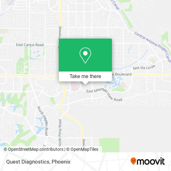 Quest Diagnostics map