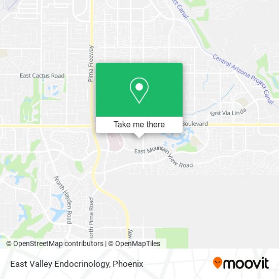 East Valley Endocrinology map