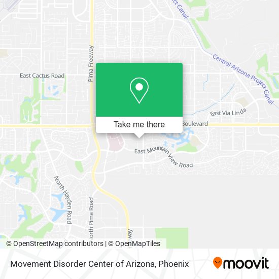 Movement Disorder Center of Arizona map