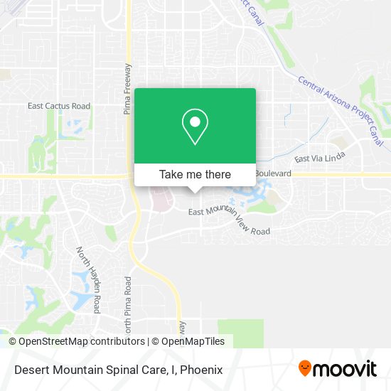 Desert Mountain Spinal Care, I map